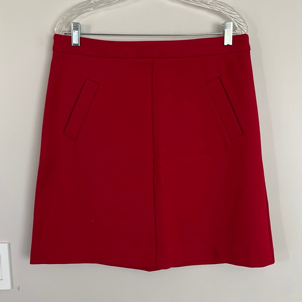 Mario Serrani Italy Womens Red Skirt Sz 12